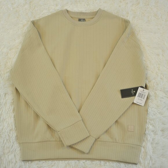 Saints Studio Men's Sweater Long Sleeve Taupe Size S NWT - Picture 1 of 5